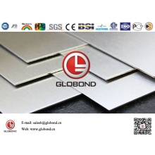 Globond cepillado hoja de acero inoxidable 037